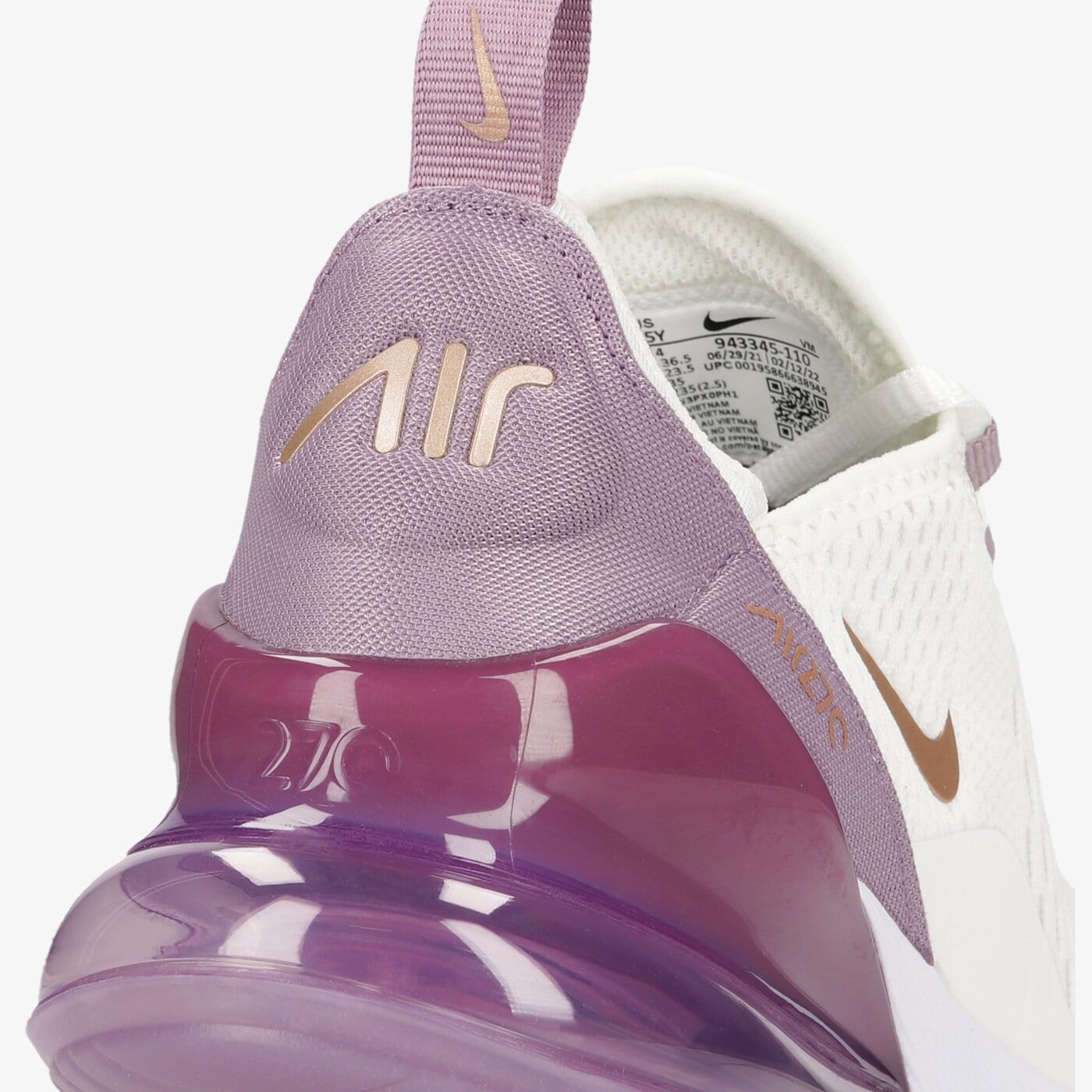 Детски маратонки NIKE AIR MAX 270 943345-110 цвят бял