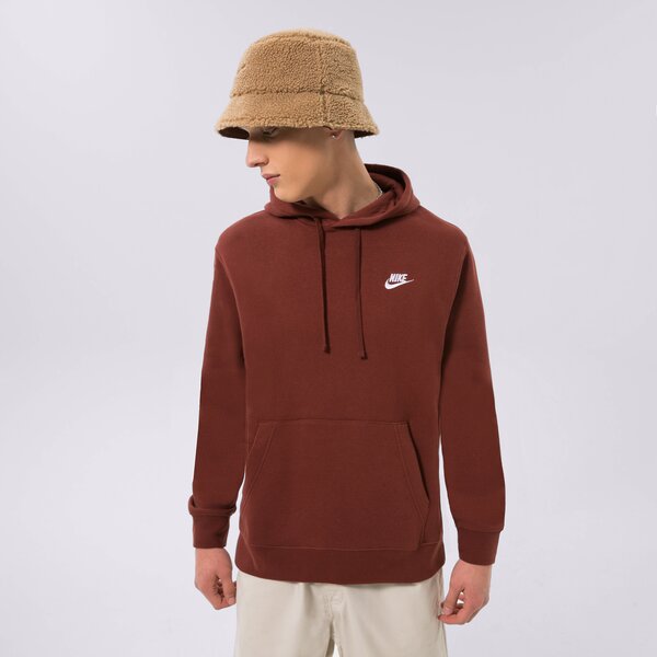 Мъжки суичър NIKE СУИТЧЪР С КАЧУЛКА SPORTSWEAR CLUB FLEECE bv2654-217 цвят кафяв
