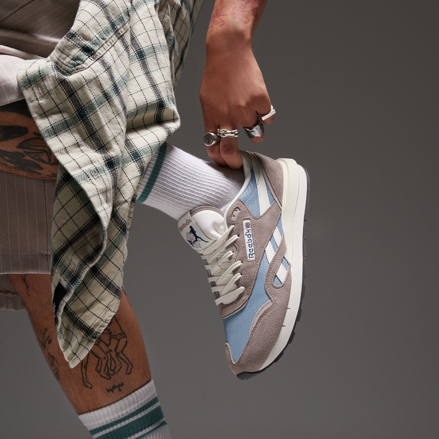 Мъжки маратонки REEBOK CLASSIC NYLON 89 100230500 цвят кафяв