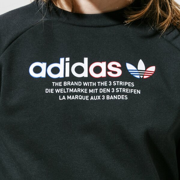 Детски суичър ADIDAS СУИТЧЪР CREW WW gn7468 цвят черен