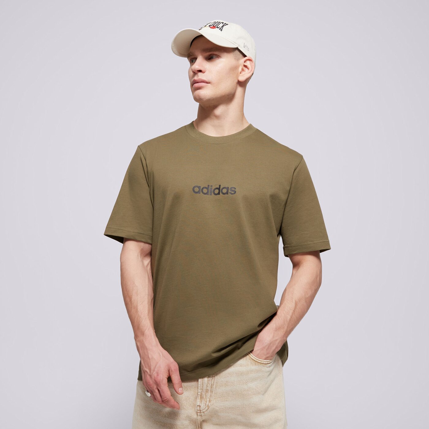 Мъжка тениска ADIDAS ТЕНИСКА M LIN SJ T je9001 цвят каки