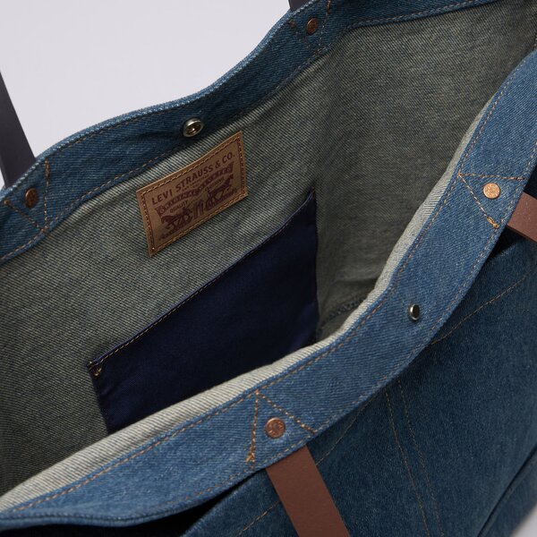 Дамски сак LEVI'S ЧАНТА WOMEN'S HERITAGE TOTE-ALL d7959-0002 цвят син