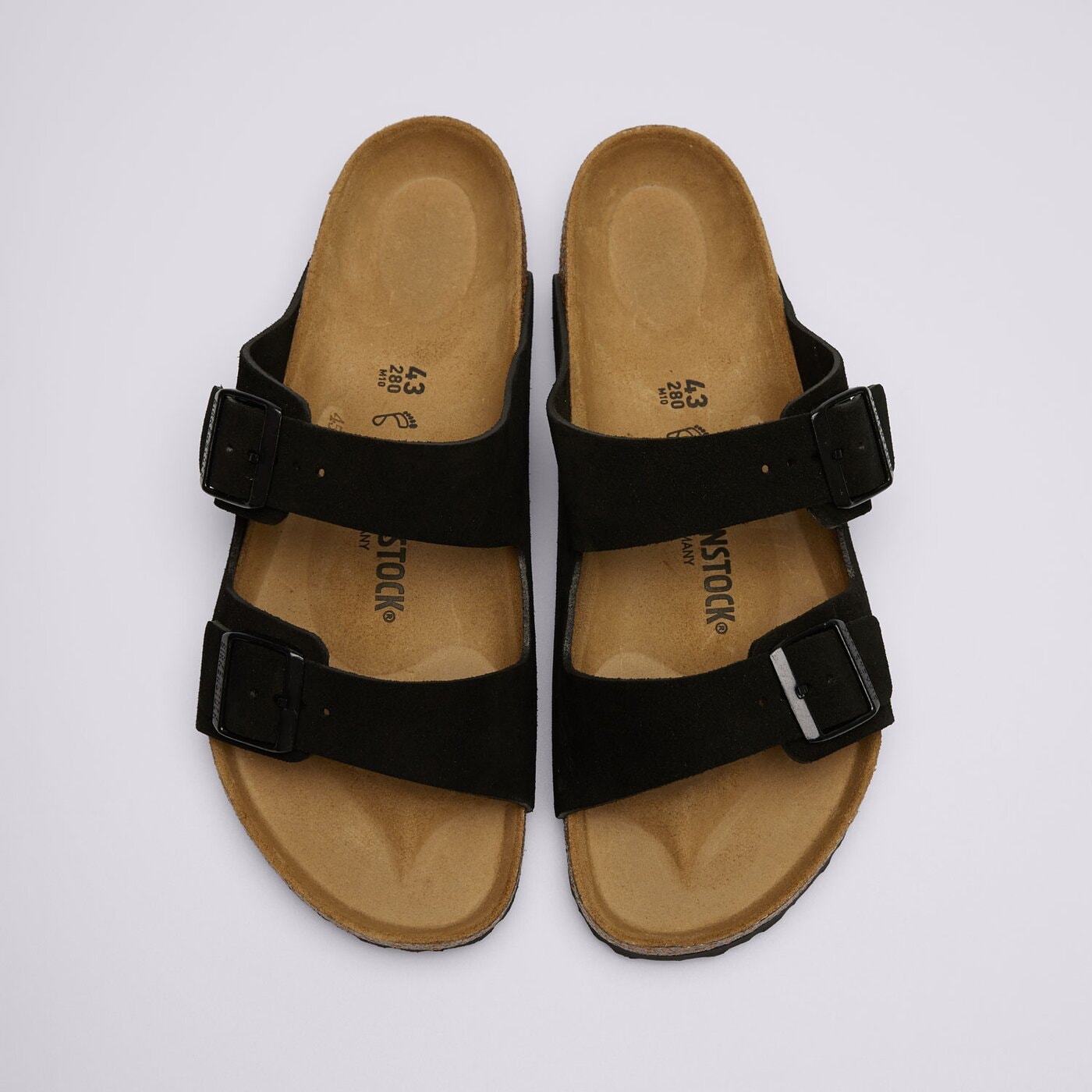 Мъжки чехли и сандали BIRKENSTOCK ARIZONA SUEDE 1027152 цвят черен