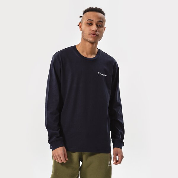 Мъжка тениска CHAMPION ТЕНИСКА LONG SLEEVE ТЕНИСКА 217162bs501 цвят тъмносин