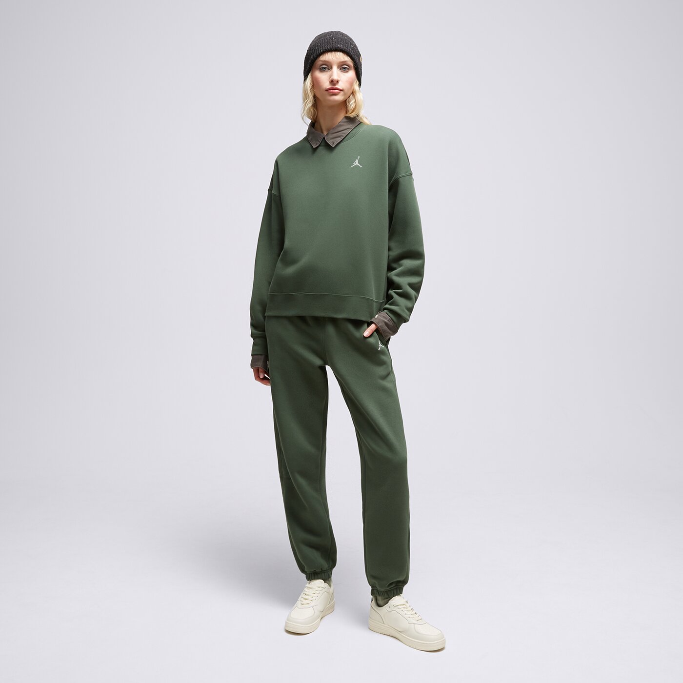 Дамски панталони JORDAN ПАНТАЛОНИ W J BRKLN FLC 2  fn4494-337 цвят зелен