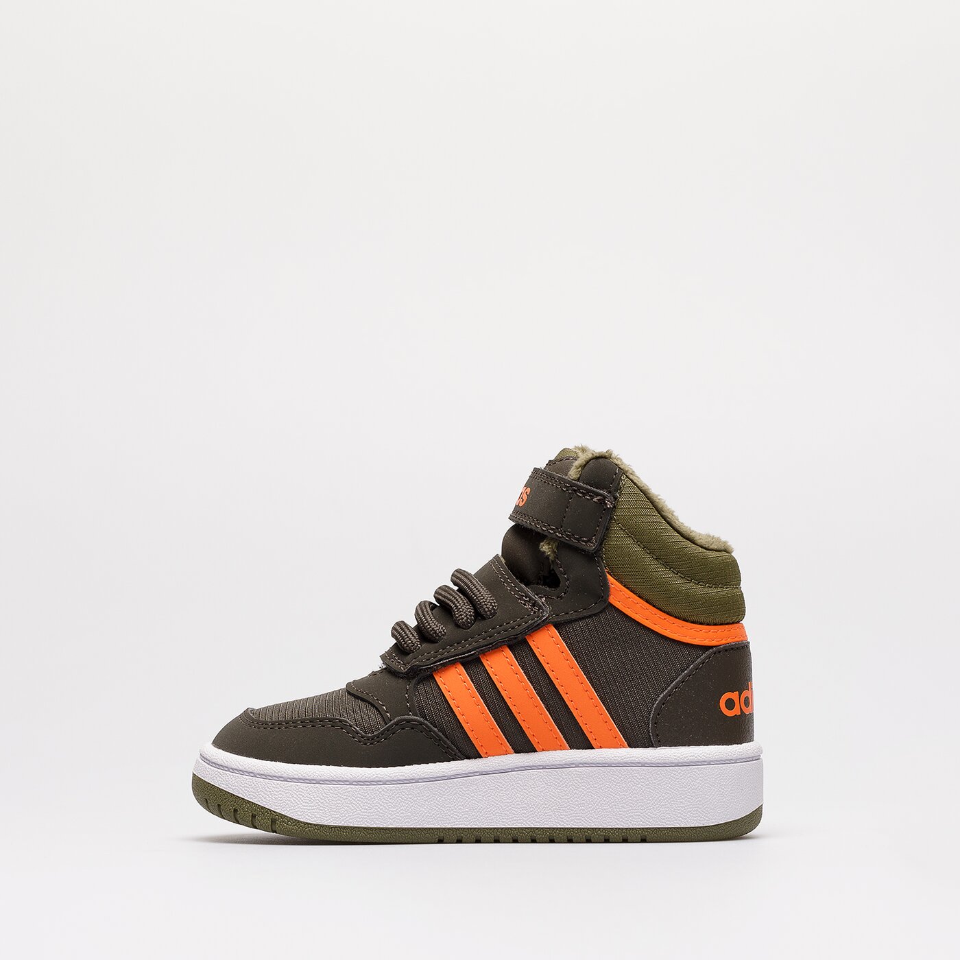 Детски маратонки ADIDAS HOOPS MID 3.0 FUR AC I  gw4480 цвят каки