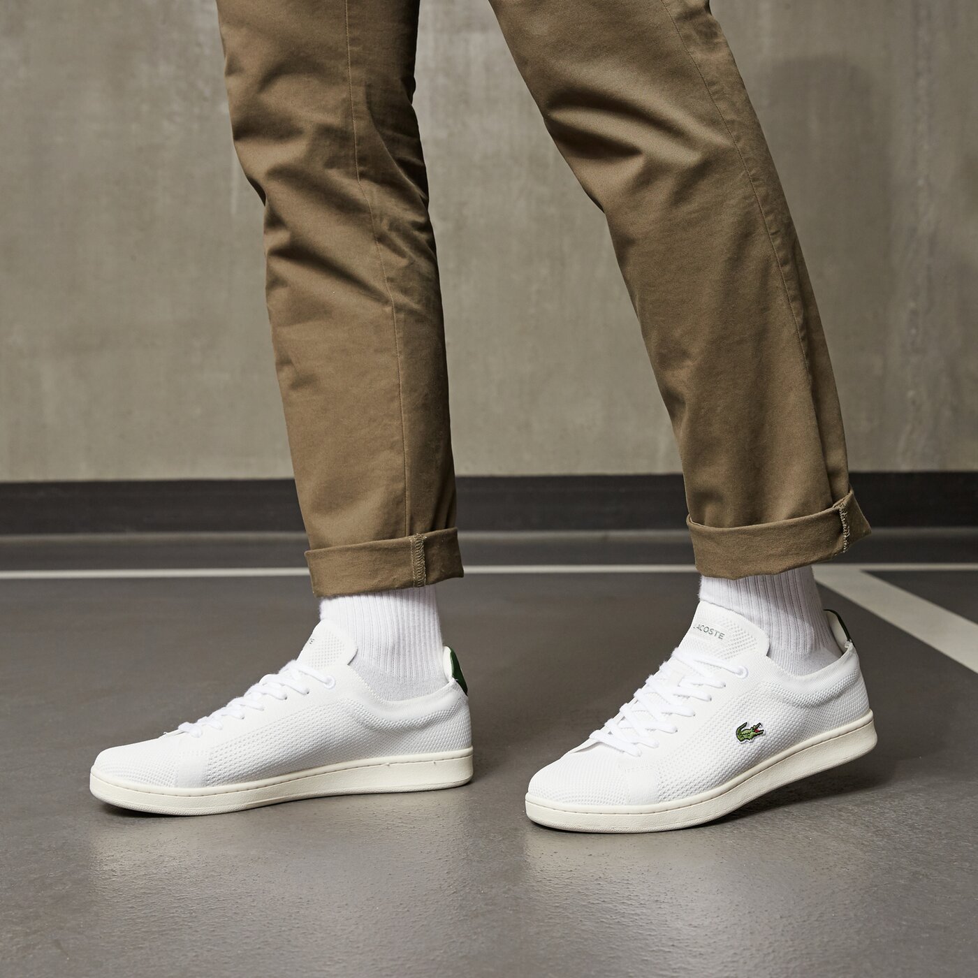 Мъжки маратонки LACOSTE CARNABY PIQUEE 123 2 SMA 745sma0023082 цвят бял