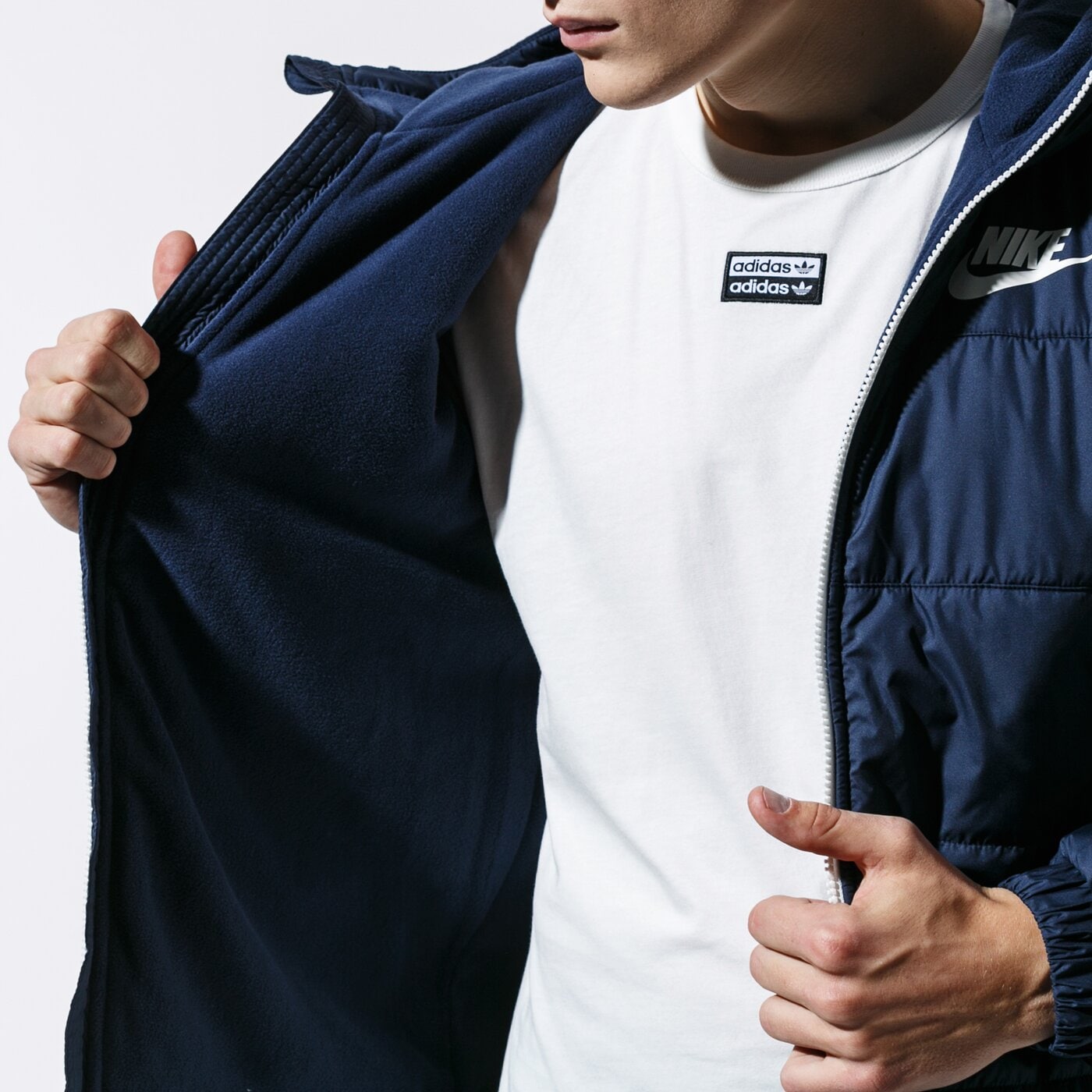 Мъжко зимно яке NIKE ЯКЕ ЗИМНО M NSW SYN FILL JKT HD FZ bv4683-452 цвят тъмносин