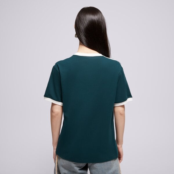 Дамска тениска ADIDAS ТЕНИСКА 3 STRIPE TEE jy4855 цвят зелен