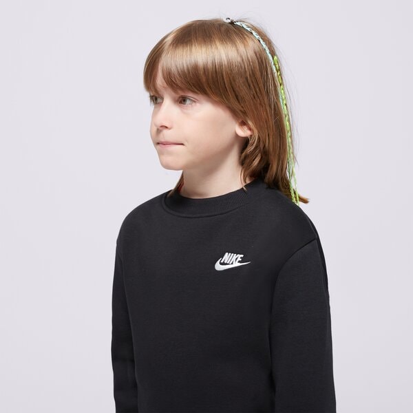 Детски суичър NIKE СУИТЧЪР K NSW CLUB FLC CREW LS LBR BOY fd3006-010 цвят черен