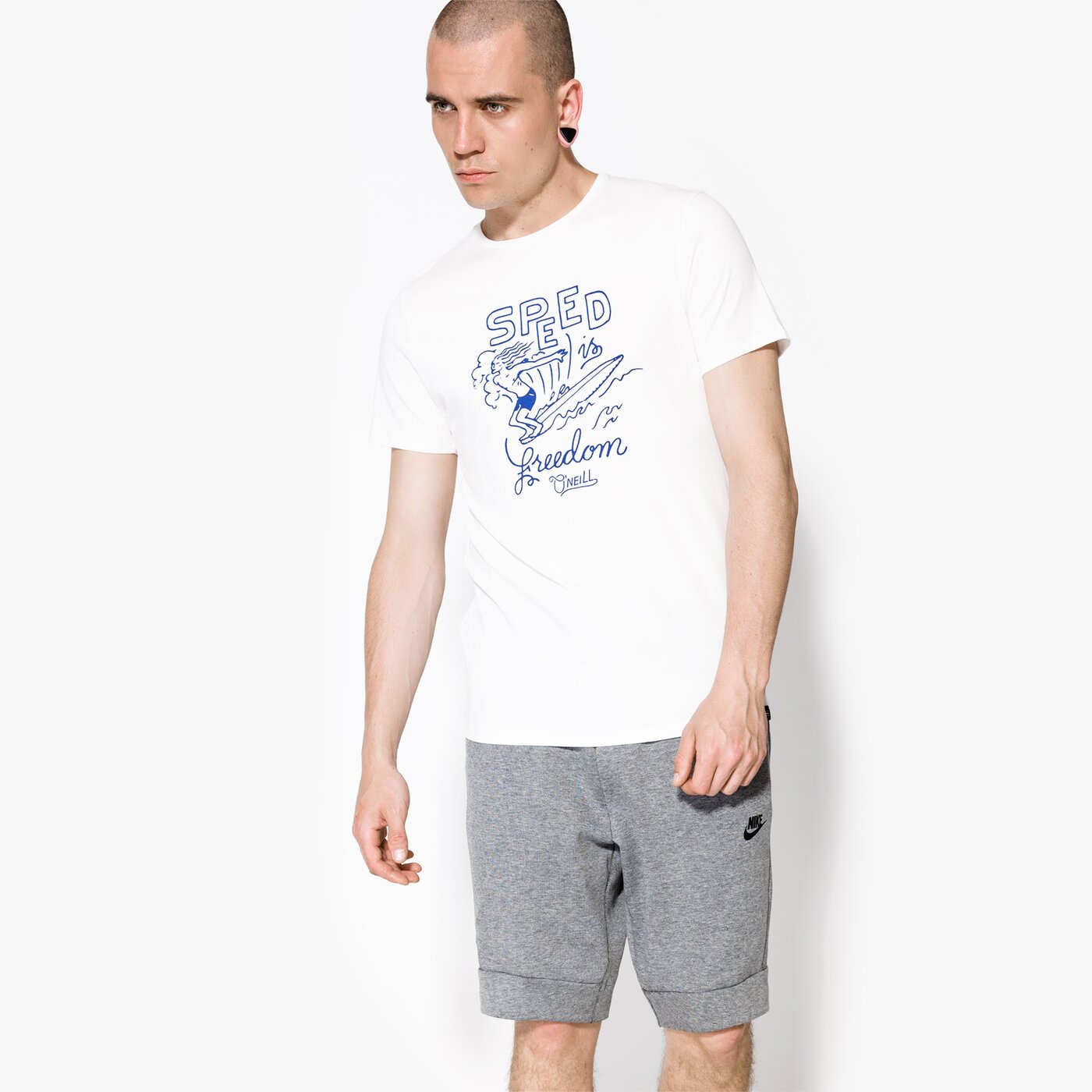 Мъжка тениска O'NEILL ТЕНИСКА SS FREEDOM 7a37221030 цвят бял