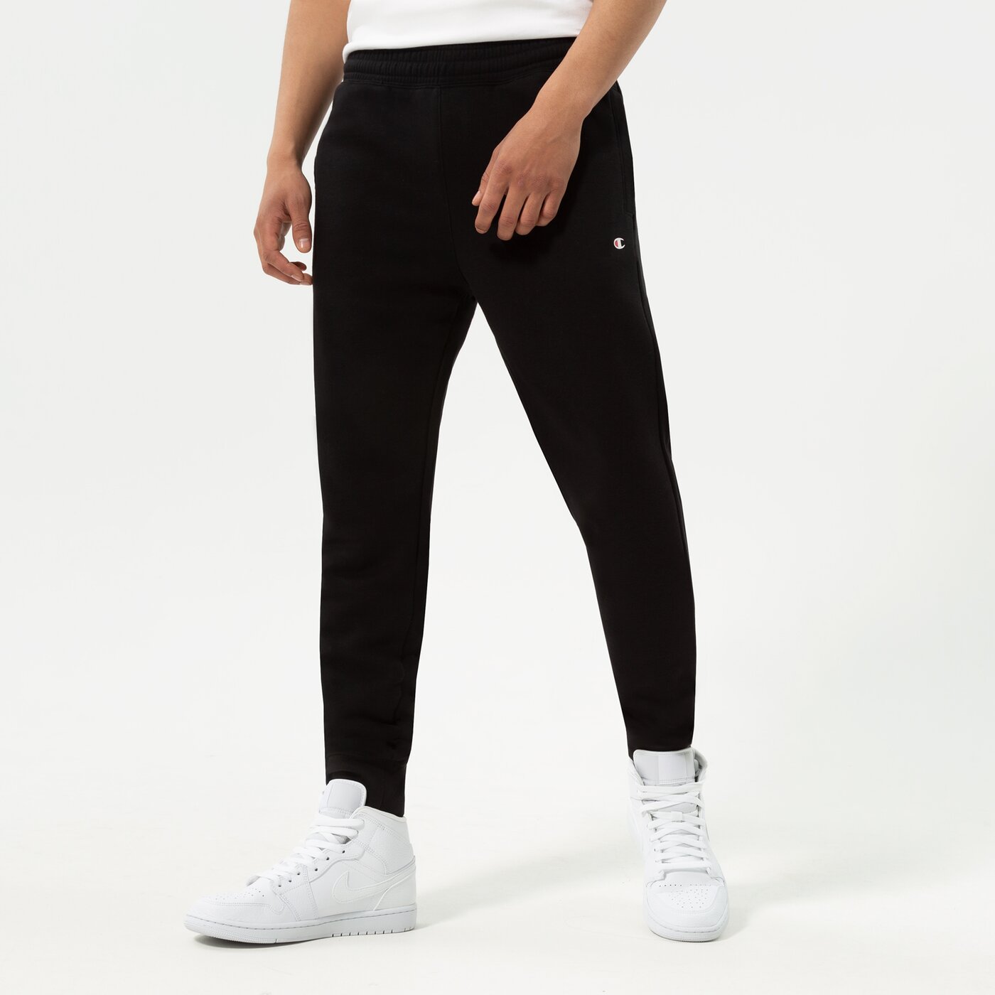 Мъжки панталони CHAMPION ПАНТАЛОНИ RIB CUFF PANTS 217426kk001 цвят черен