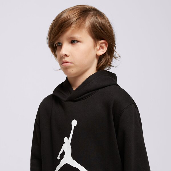 Детски суичър JORDAN СУИТЧЪР С КАЧУЛКА MJ BASELINE PO HOODIE BOY 95c784-023 цвят черен