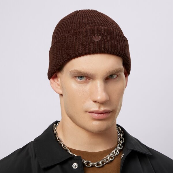 Дамска зимна шапка ADIDAS ШАПКА SHORT BEANIE il8444 цвят кафяв