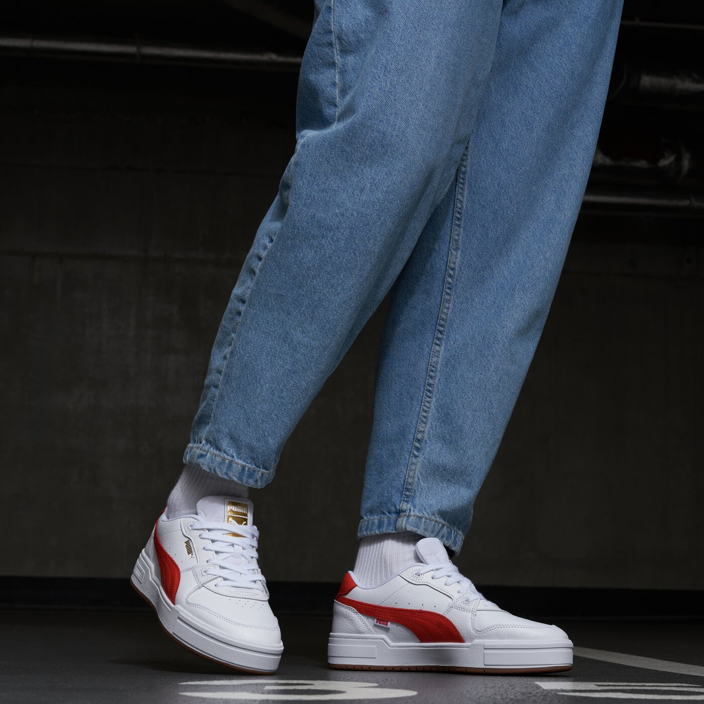 Мъжки маратонки PUMA CA PRO LUXE  389586 02 цвят бял