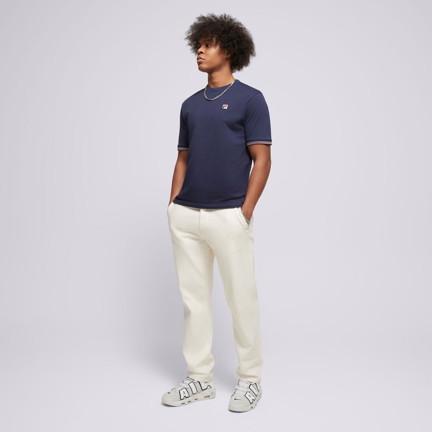 Мъжка тениска FILA ТЕНИСКА CALEB fw24mh036410 цвят тъмносин