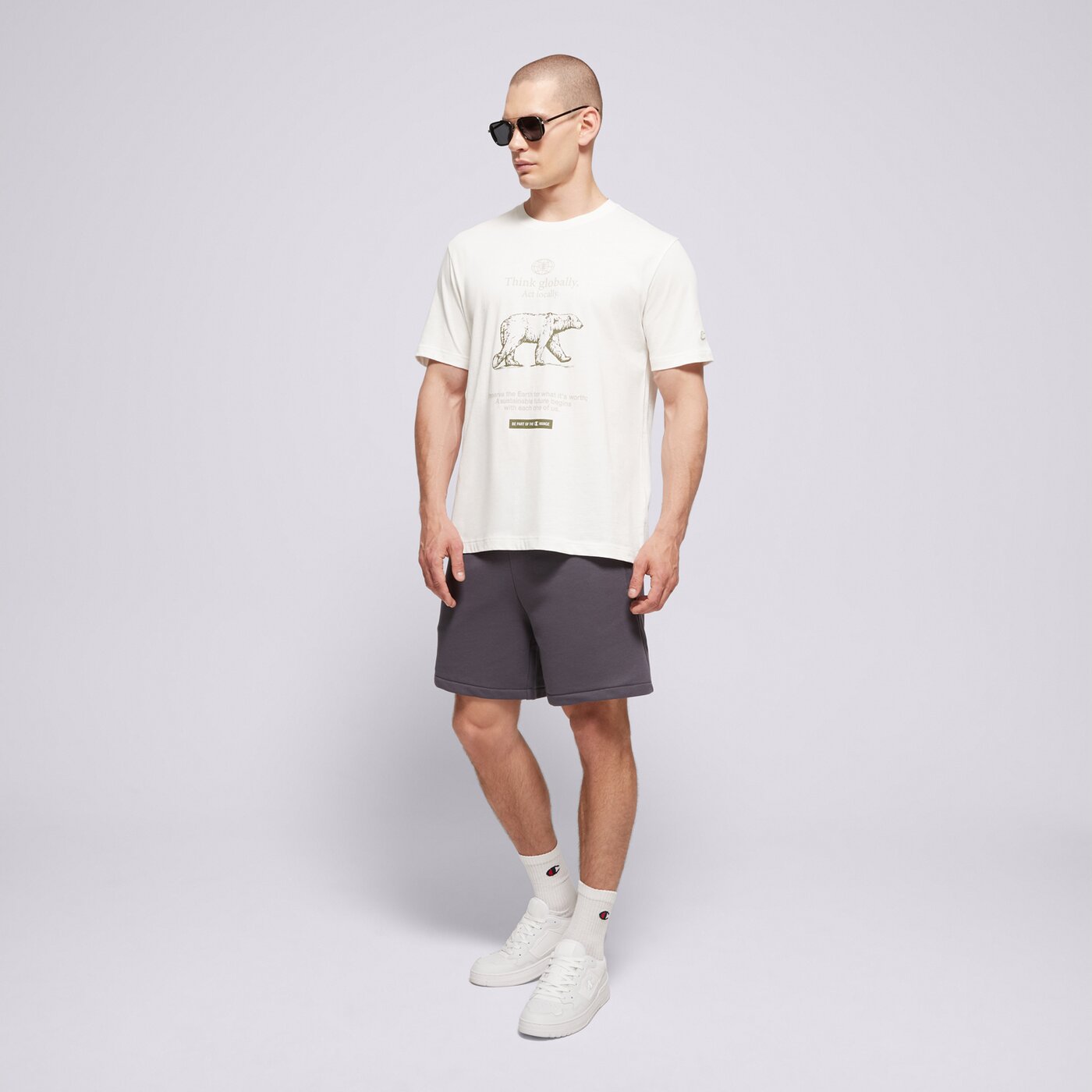 Мъжки къси панталони CHAMPION ШОРТИ SHORTS 220758 vs517 цвят черен