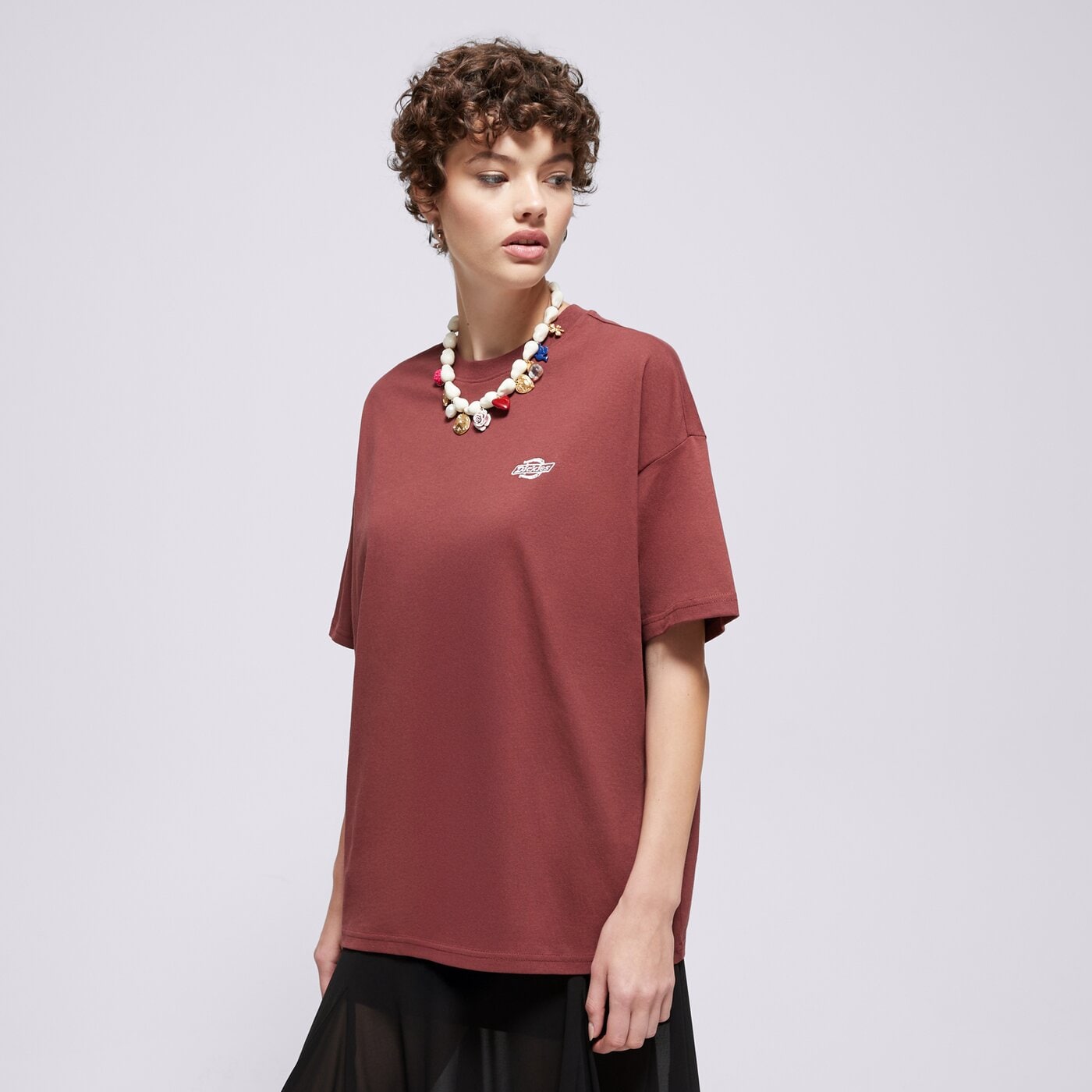 Дамска тениска DICKIES ТЕНИСКА SUMMERDALE SS TEE dk0a4y1bl161 цвят кафяв