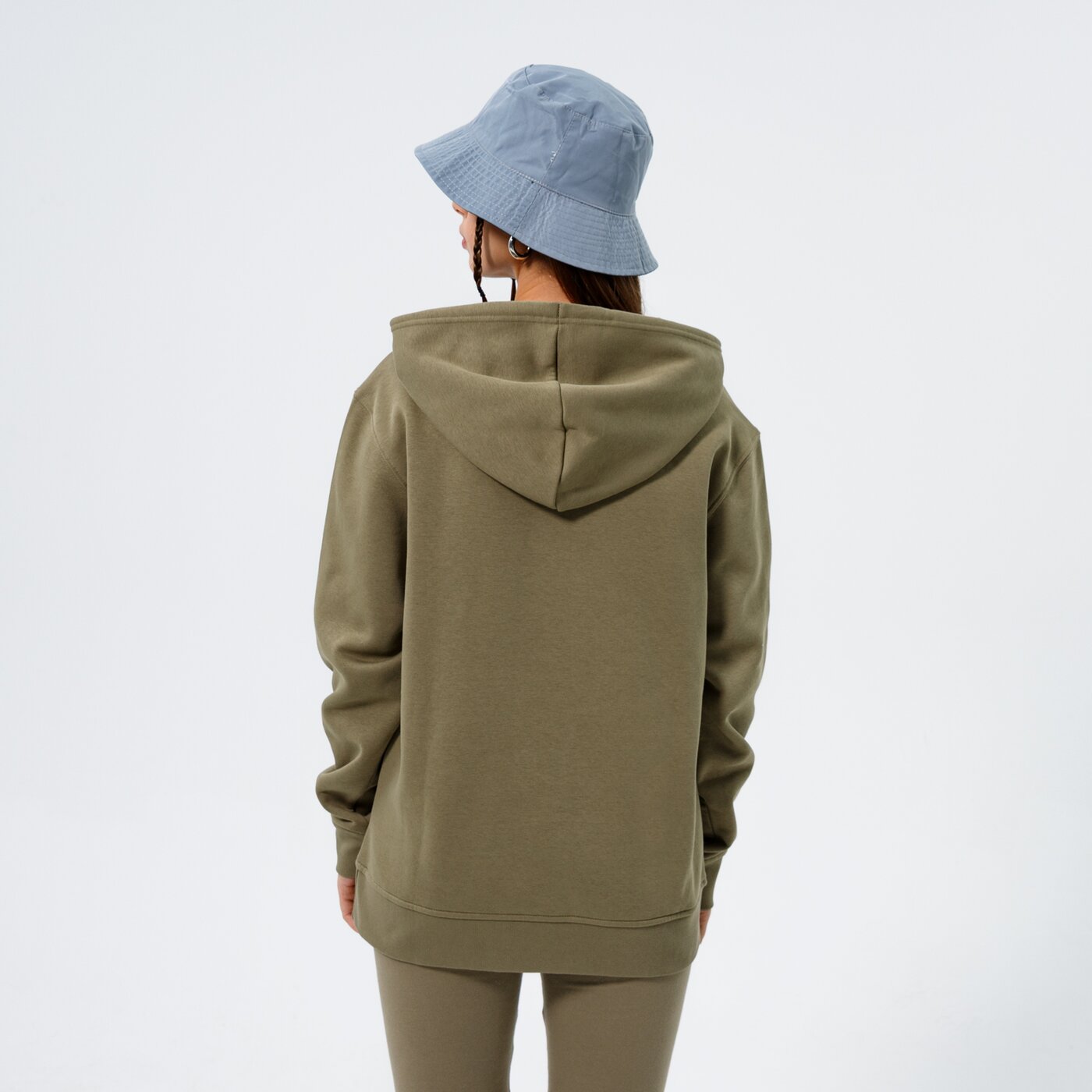 Дамски суичър ADIDAS СУИТЧЪР С КАЧУЛКА HOODIE h34727 цвят каки