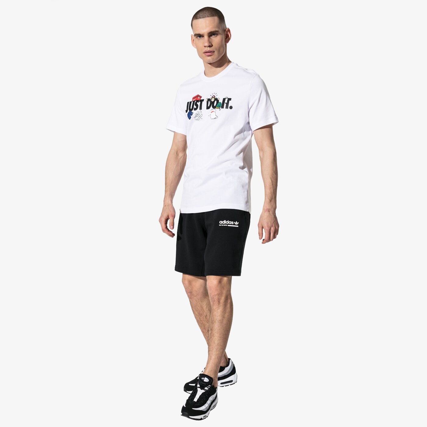 Мъжка тениска NIKE ТЕНИСКА SS M NSW TEE HYPE NIKE 2 SPORTSWEAR ar5077-100 цвят бял