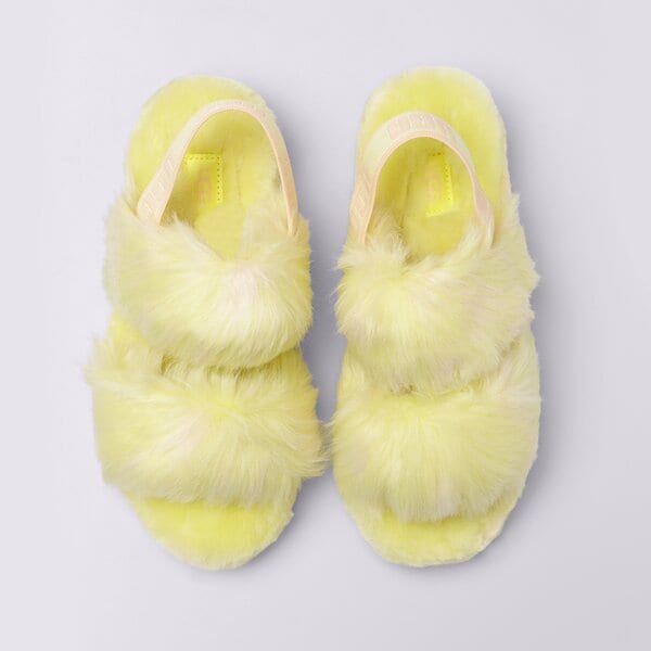 Дамски чехли и сандали UGG OH YEAH SPOTS 1118165-pollen цвят жълт