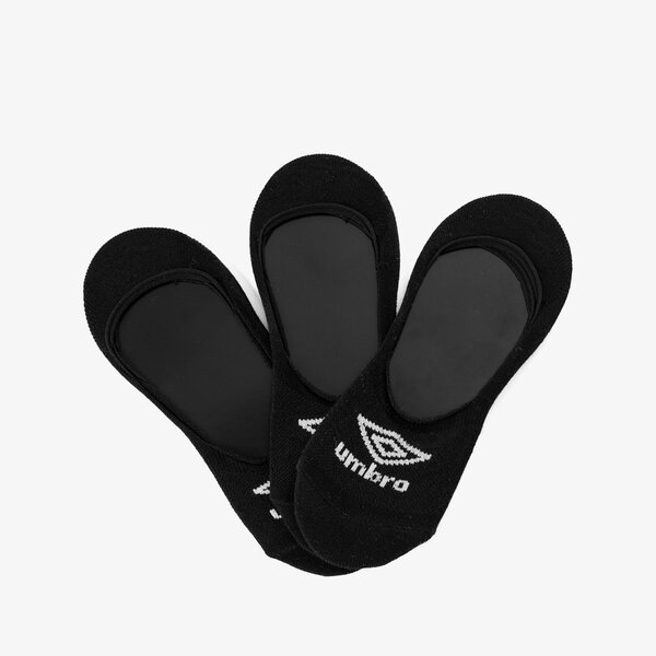 Дамски чорапи UMBRO SТОПKI FOOTIE 3PK BLK ul37ska08001 цвят черен