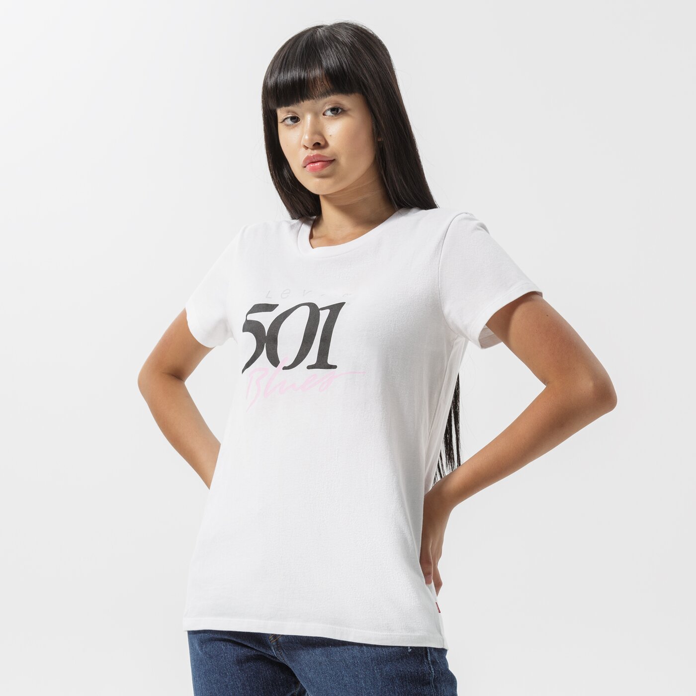 Дамска тениска LEVI'S ТЕНИСКА THE PERFECT TEE 17369-1921 цвят бял