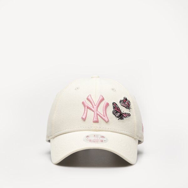 Дамска шапка с козирка NEW ERA ШАПКА WMNS BUTTERFLY 940 NYY NEW YORK YANKEES 60358048 цвят бежов