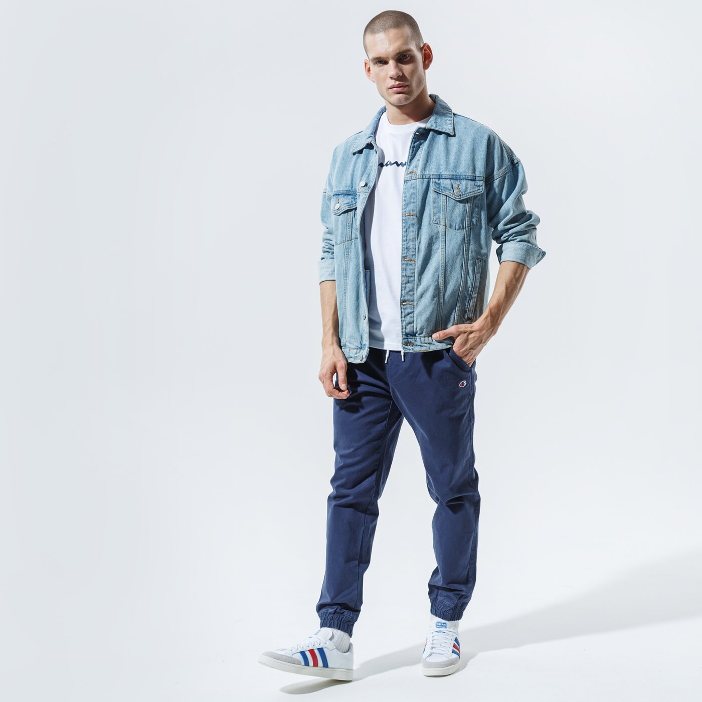 Мъжки панталони CHAMPION ПАНТАЛОНИ ELASTIC CUFF PANTS 215193bs538 цвят тъмносин