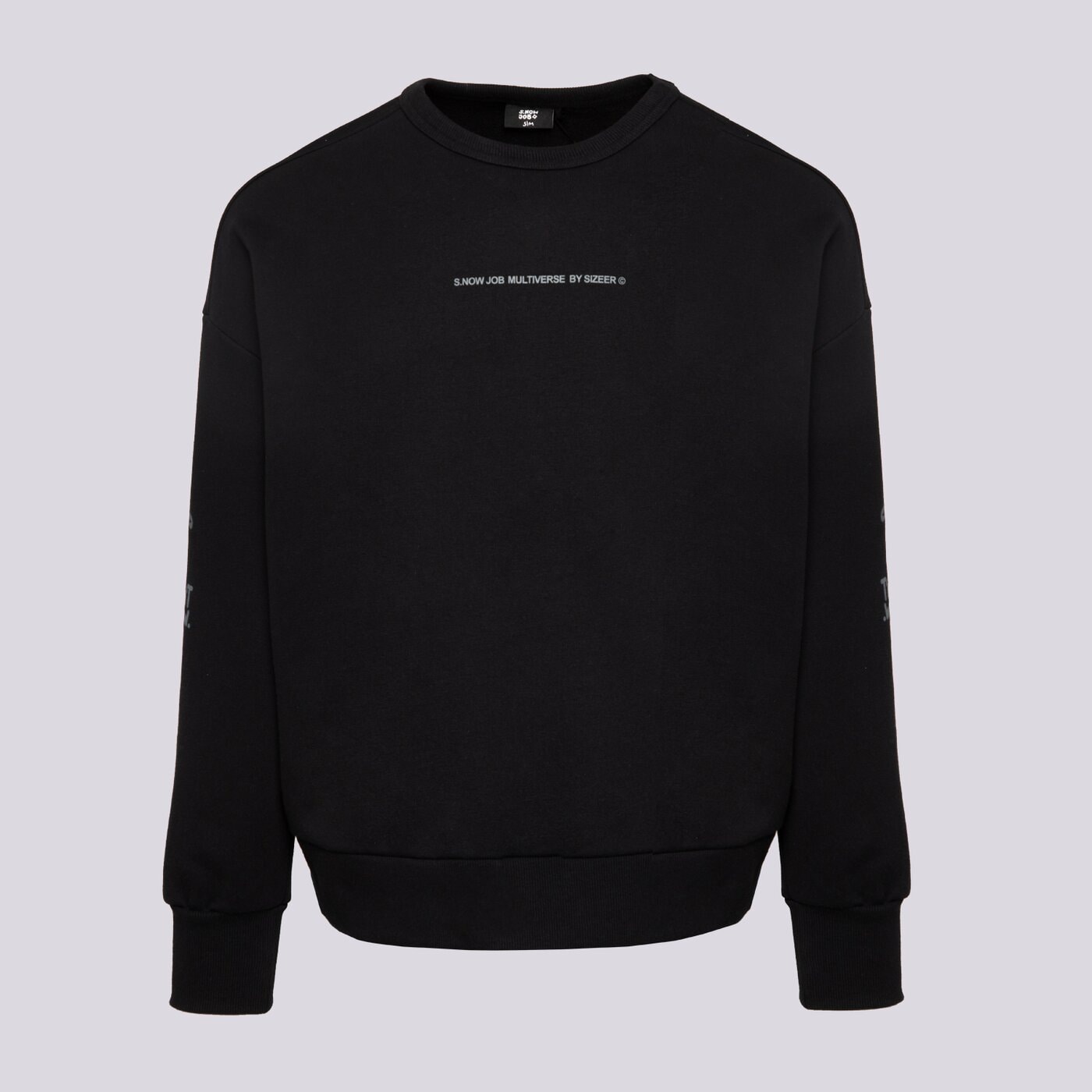Мъжки суичър S.NOW JOB SIZEER CREWNECK “I DON'T KNOW” BLACK si123blu51001 цвят черен