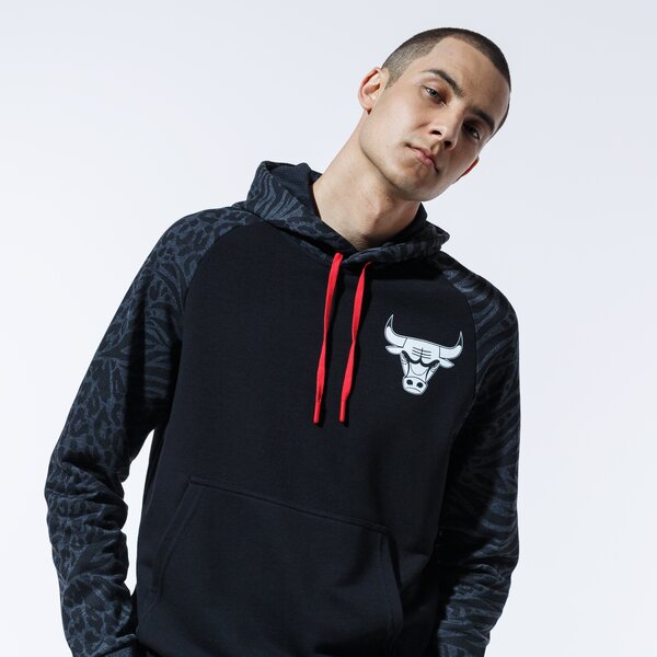 Мъжки суичър NEW ERA СУИТЧЪР С КАЧУЛКА NBA PRINT PANEL HOODY CHIBUL BLK 12369773 цвят черен