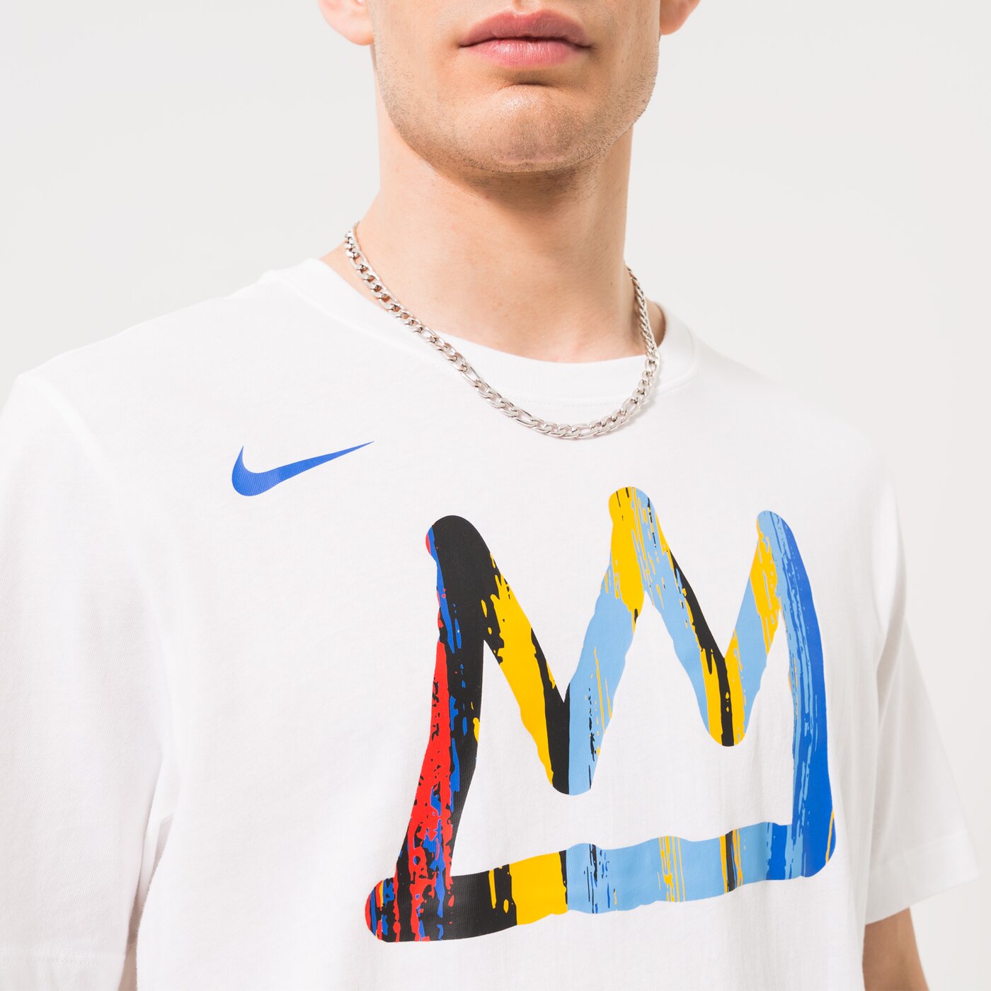 Мъжка тениска NIKE ТЕНИСКА BKN M NK ES CE WARMUP TEE NBA dv6906-100 цвят бял