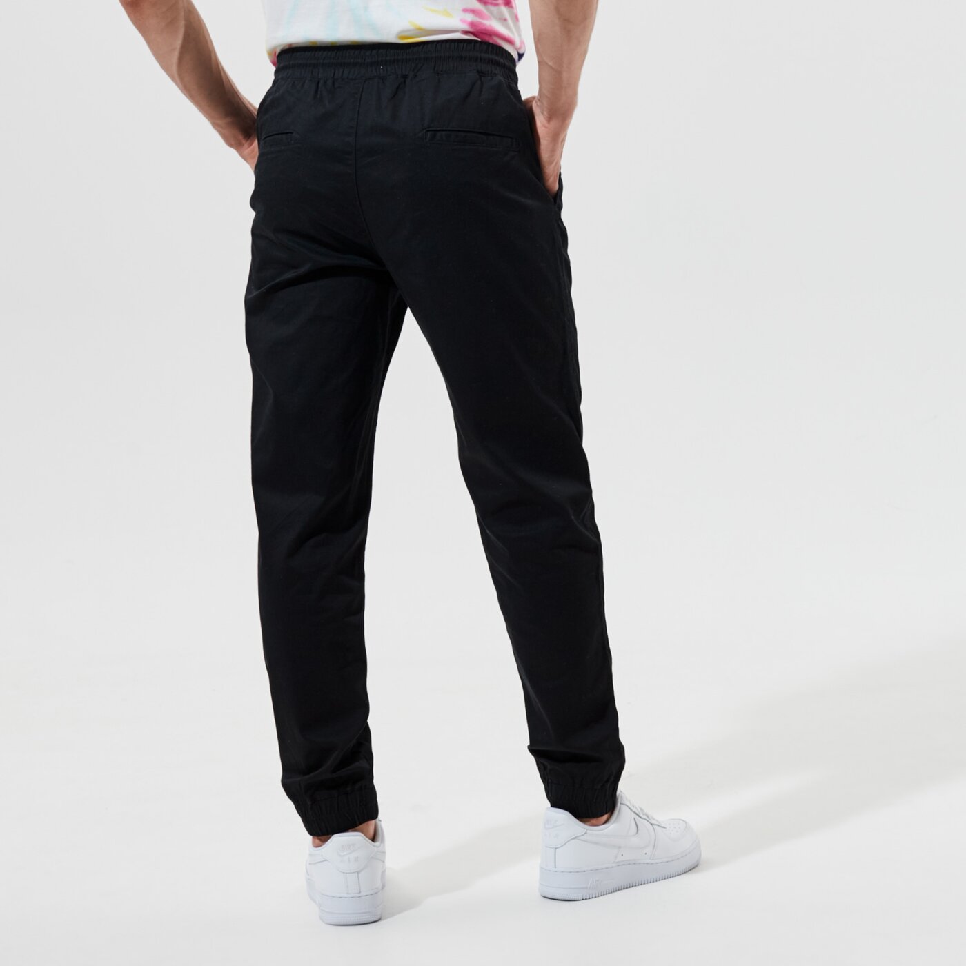 Мъжки панталони CHAMPION ПАНТАЛОНИ ELASTIC CUFF PANTS 214366kk001 цвят черен