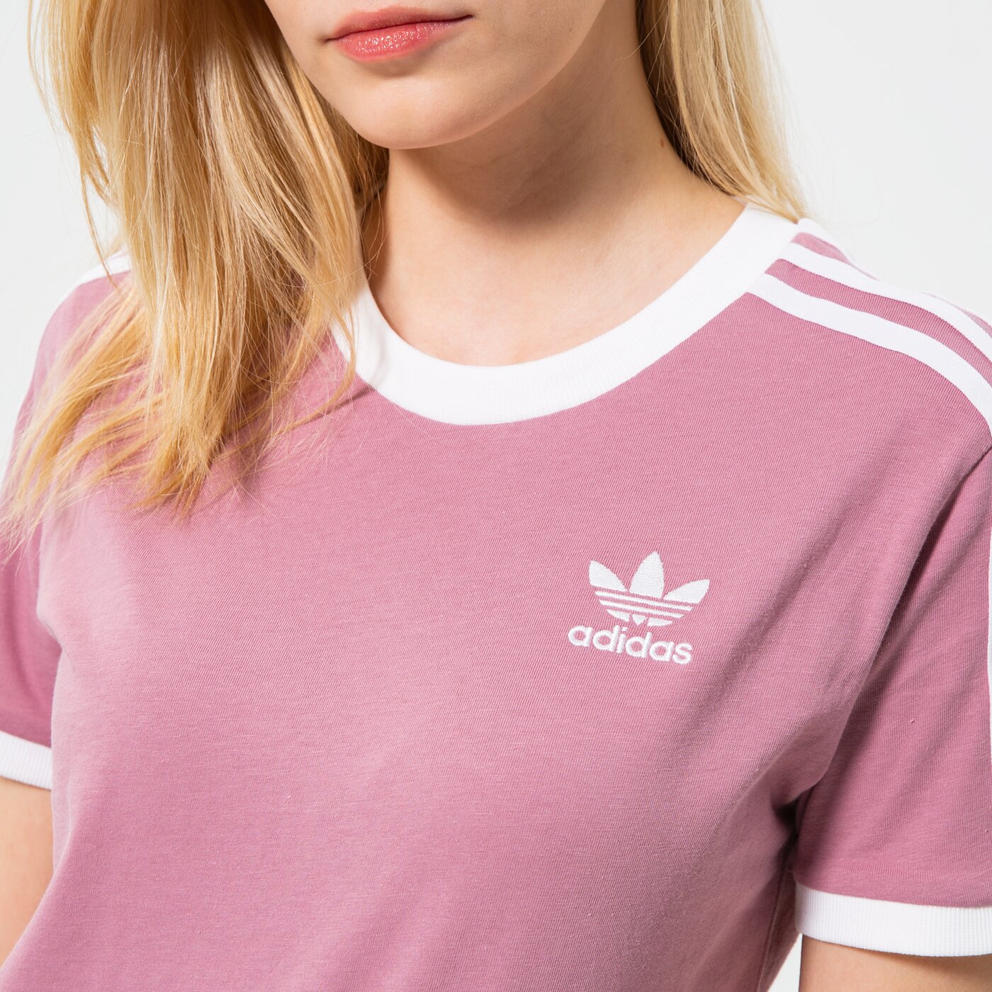 Adidas ТЕНИСКА 3 Stripes Tee Hb9485 Дамски Цвят розов Модни Тениски