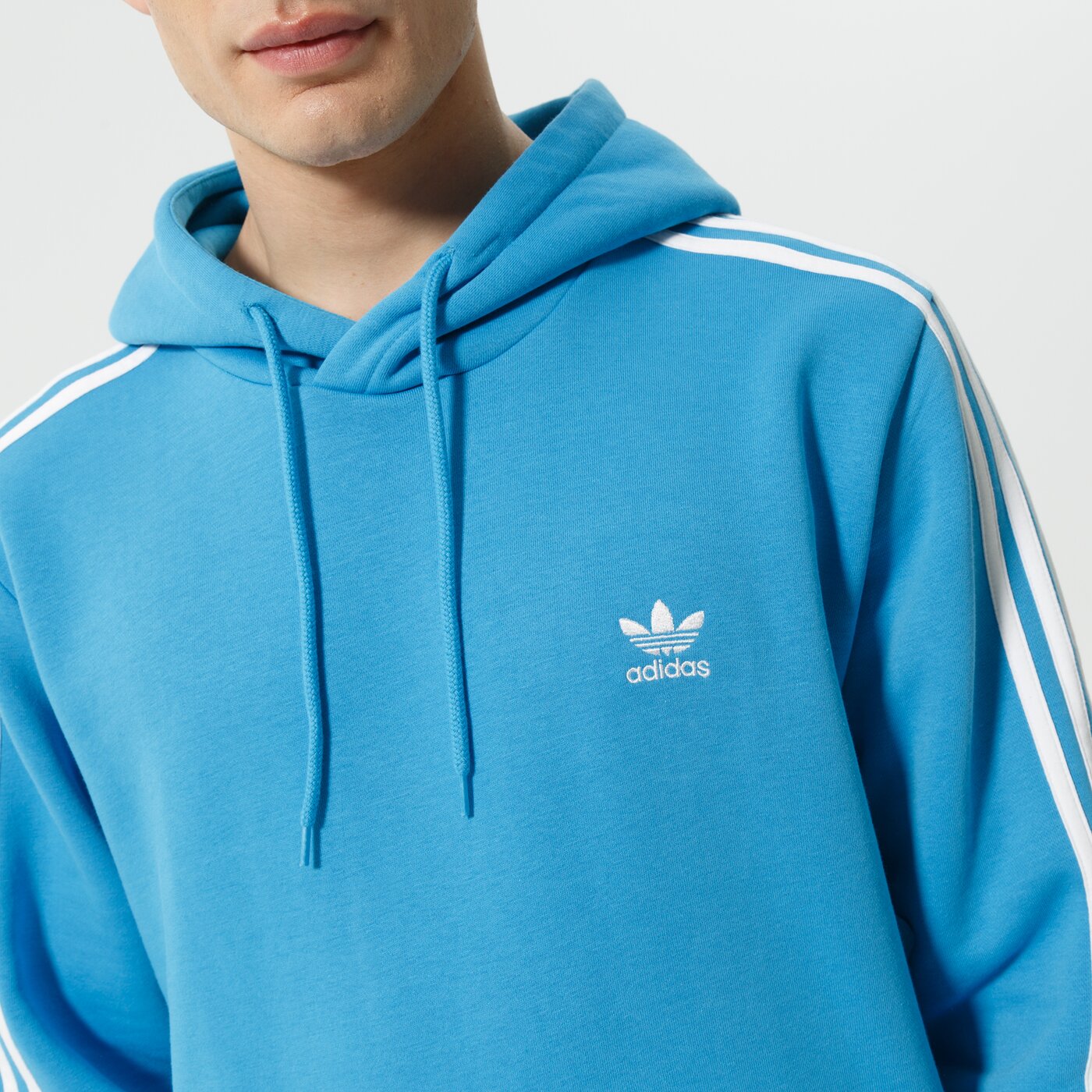 Мъжки суичър ADIDAS СУИТЧЪР С КАЧУЛКА 3-STRIPES HOODY he9476 цвят син