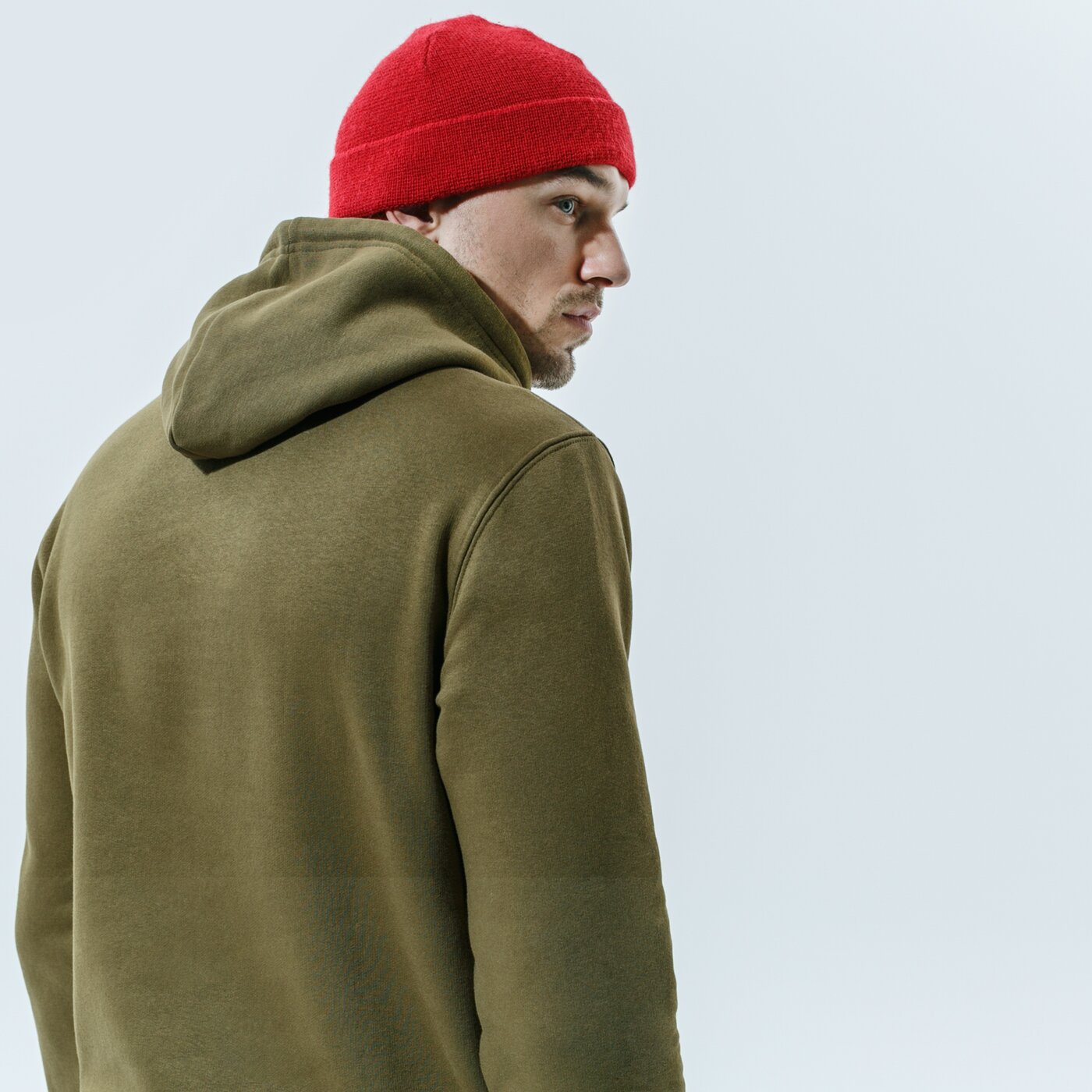 Мъжки суичър CHAMPION СУИТЧЪР С КАЧУЛКА HOODED SWEATSHIRT 214743ms549 цвят каки