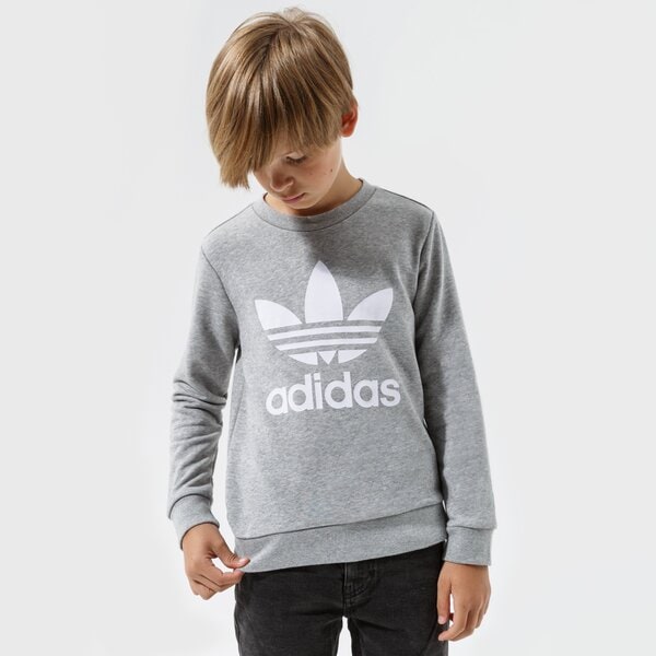 Детски суичър ADIDAS СУИТЧЪР TREFOIL CREW BOY gd2709 цвят сив