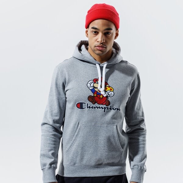 Мъжки суичър CHAMPION СУИТЧЪР С КАЧУЛКА HOODED SWEATSHIRT 216868em006 цвят сив