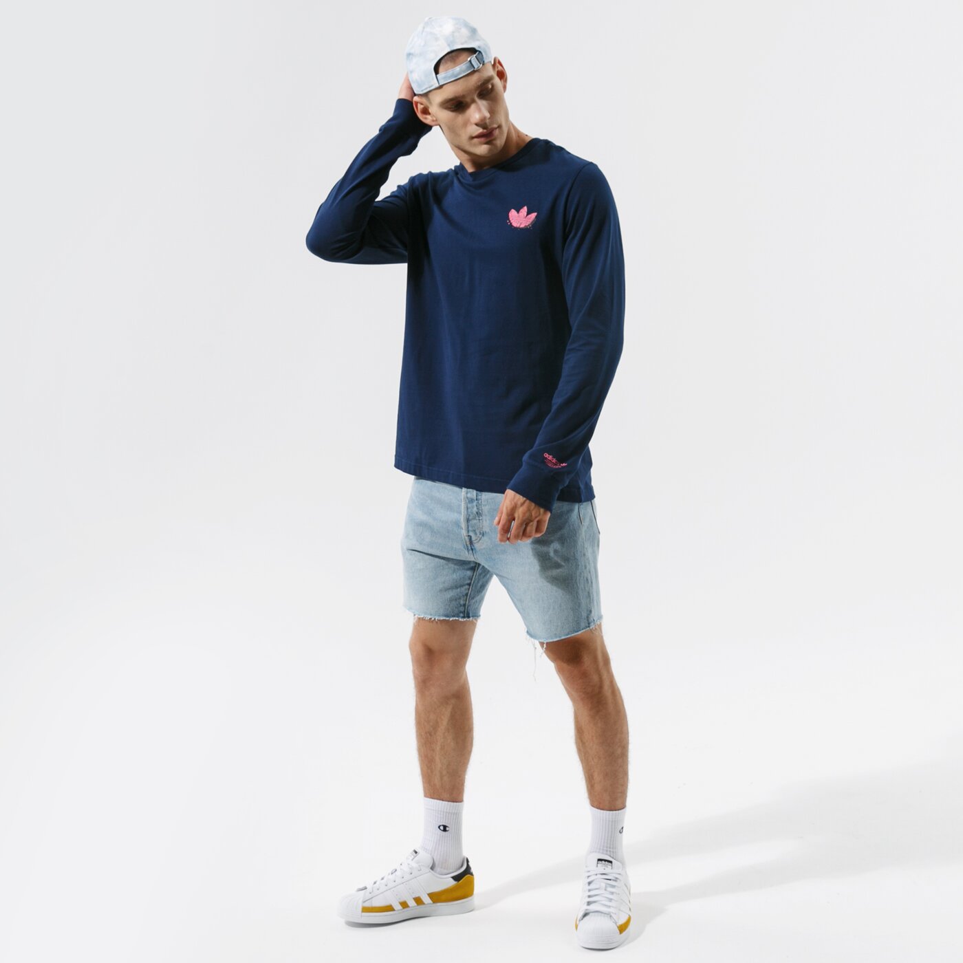 Мъжка тениска ADIDAS ТЕНИСКА 5 AS LS h13442 цвят тъмносин