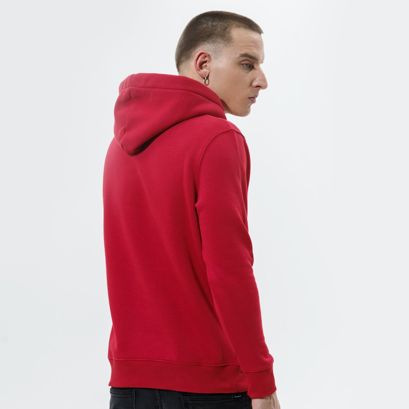 Мъжки суичър ALPHA INDUSTRIES СУИТЧЪР С КАЧУЛКА BASIC HOODY 178312-523 цвят бордо
