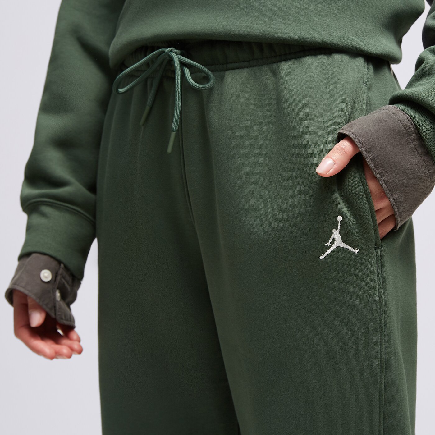 Дамски панталони JORDAN ПАНТАЛОНИ W J BRKLN FLC 2  fn4494-337 цвят зелен