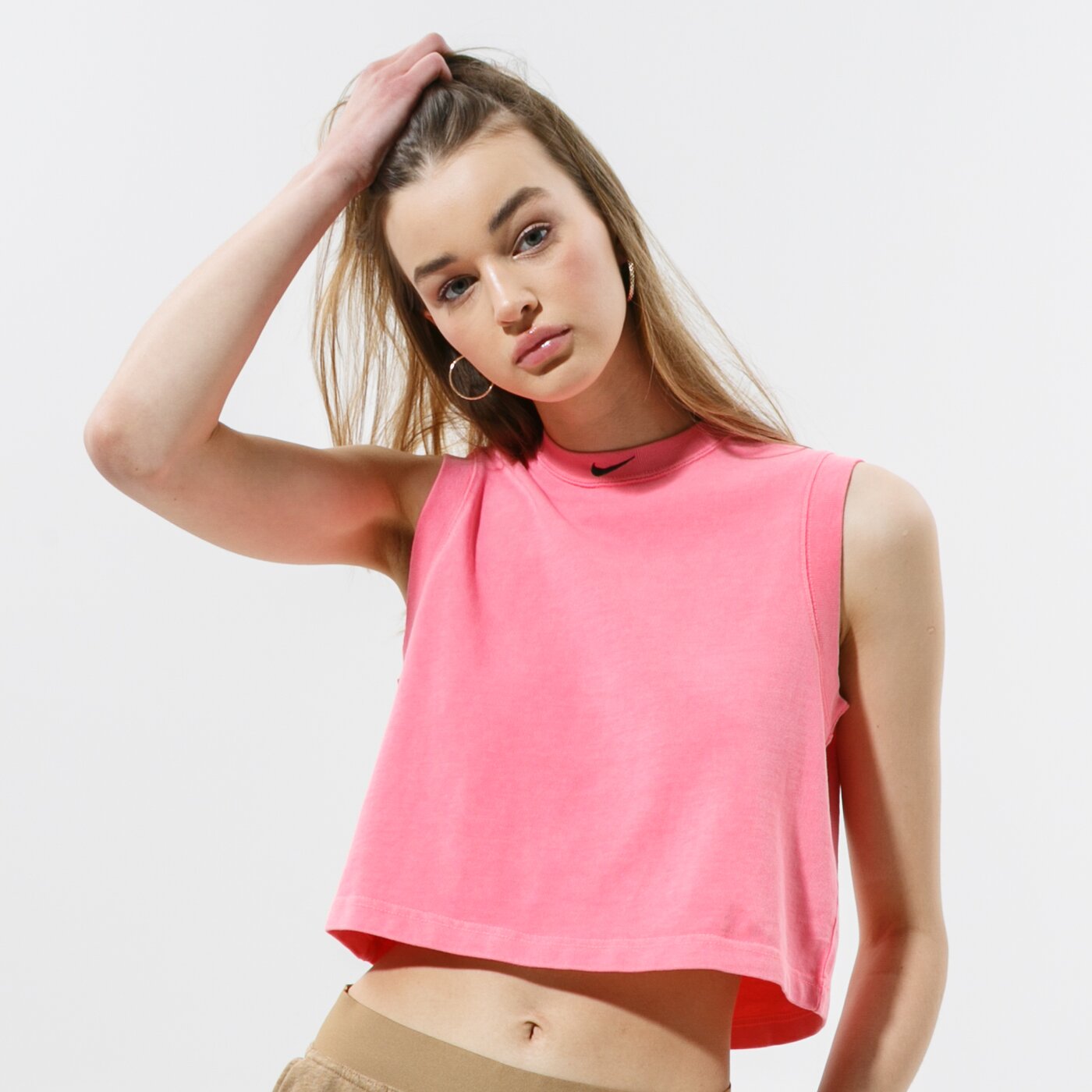 Дамска тениска NIKE ТЕНИСКА W NSW WASH TNK ТОП cz9852-675 цвят розов