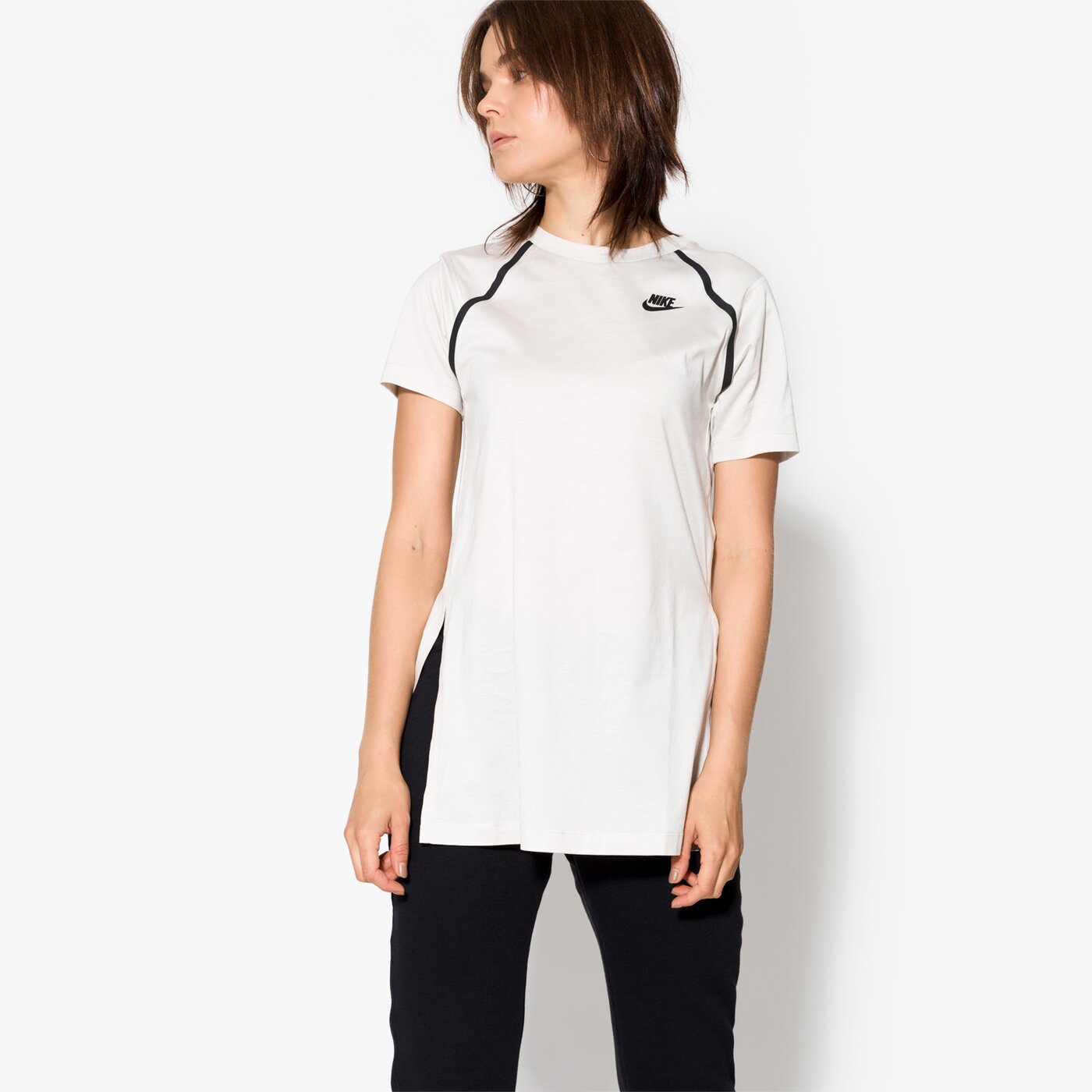 Дамска тениска NIKE ТЕНИСКА LS ТОП SS BND 867689072 цвят бял