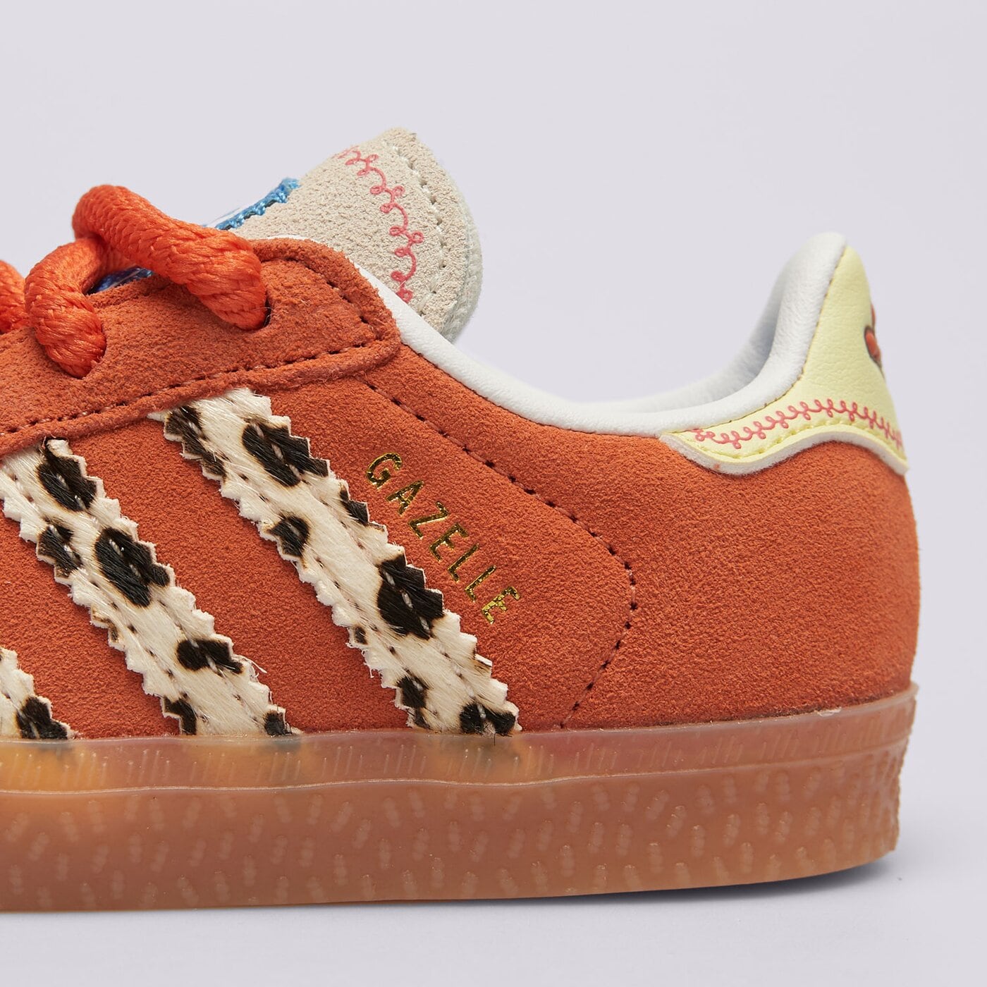 Детски маратонки ADIDAS GAZELLE CF EL I ji0075 цвят оранжев