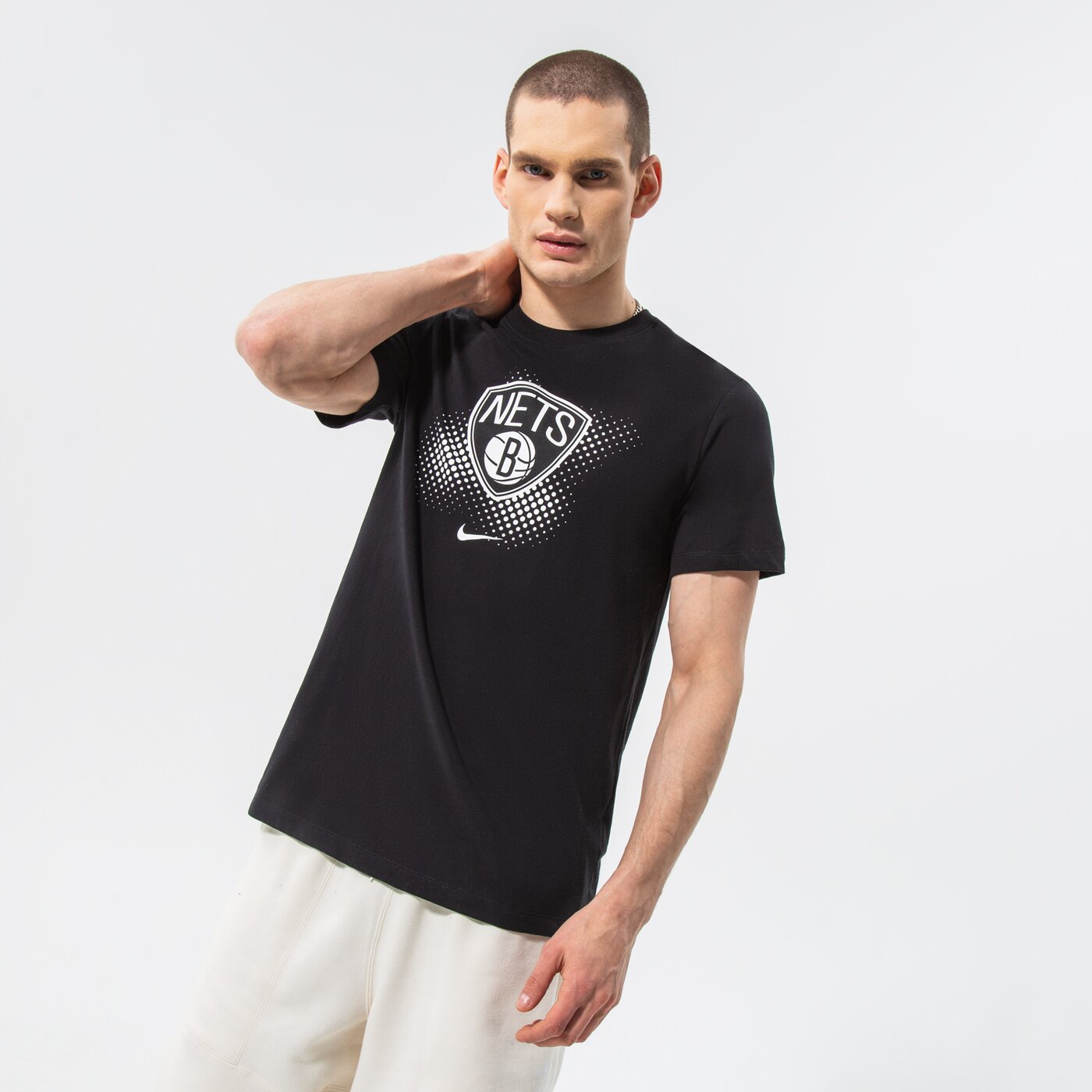 Мъжка тениска NIKE ТЕНИСКА BKN M NK DF ES FTPK LGO SS TEE NBA dh7067-010 цвят черен