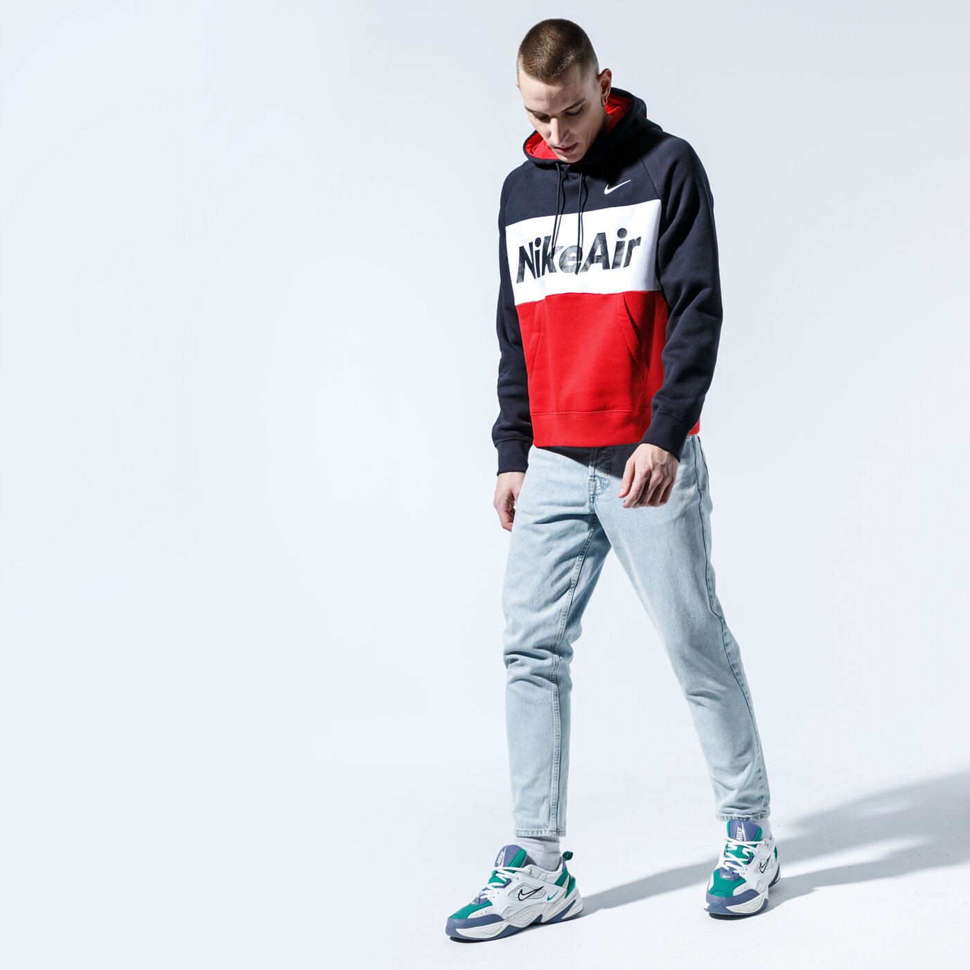 Мъжки суичър NIKE СУИТЧЪР С КАЧУЛКА AIR cj4824-011 цвят черен