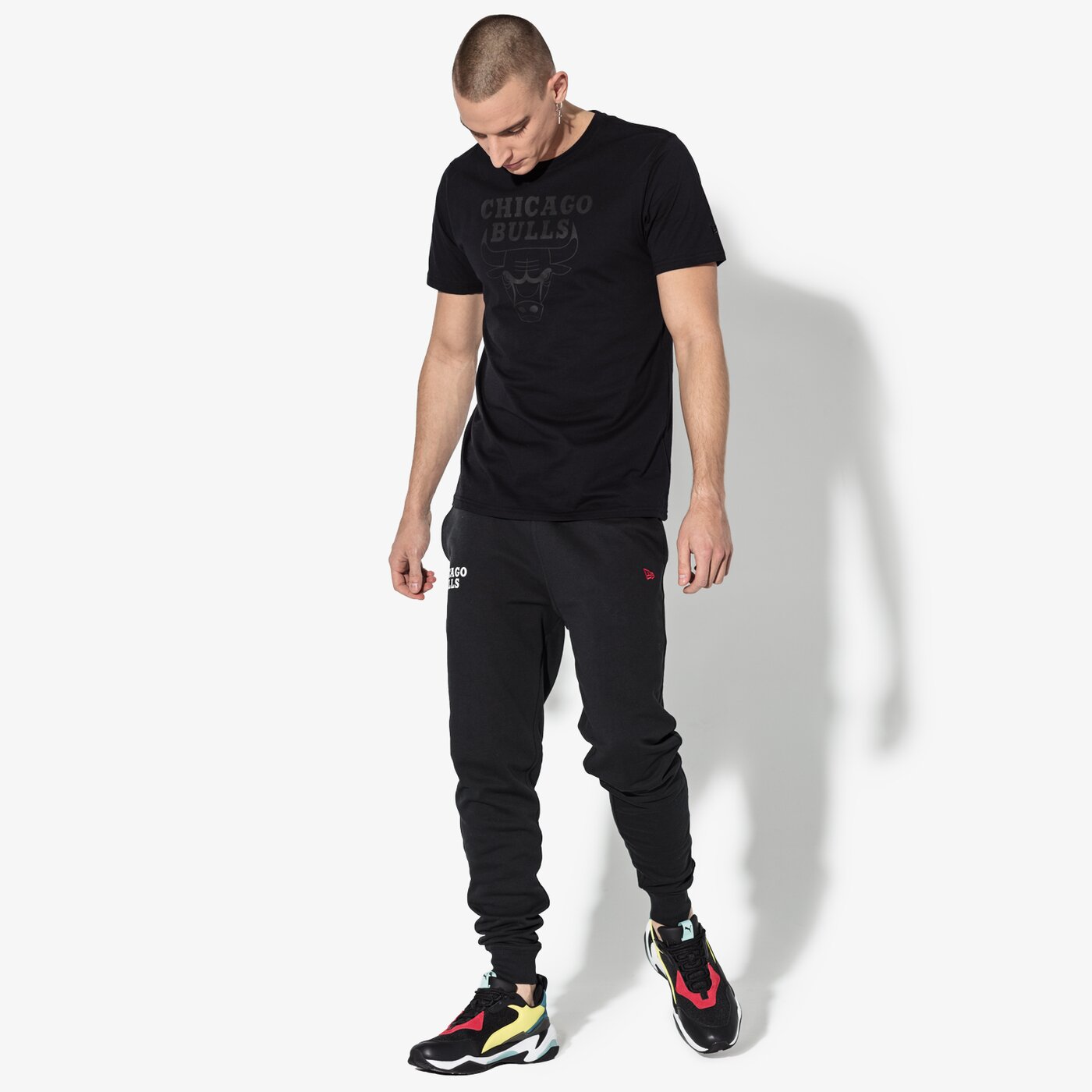 Мъжка тениска NEW ERA ТЕНИСКА SS NBA REMAINING BULLS CHICAGO BULLS BLKBLK 11546155 цвят черен