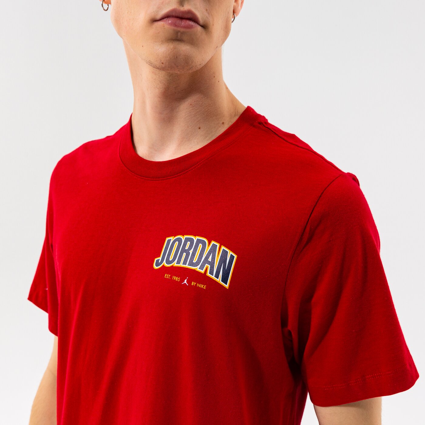 Мъжка тениска JORDAN ТЕНИСКА M J JMPMN GFX SS CREW dm3217-687 цвят червен