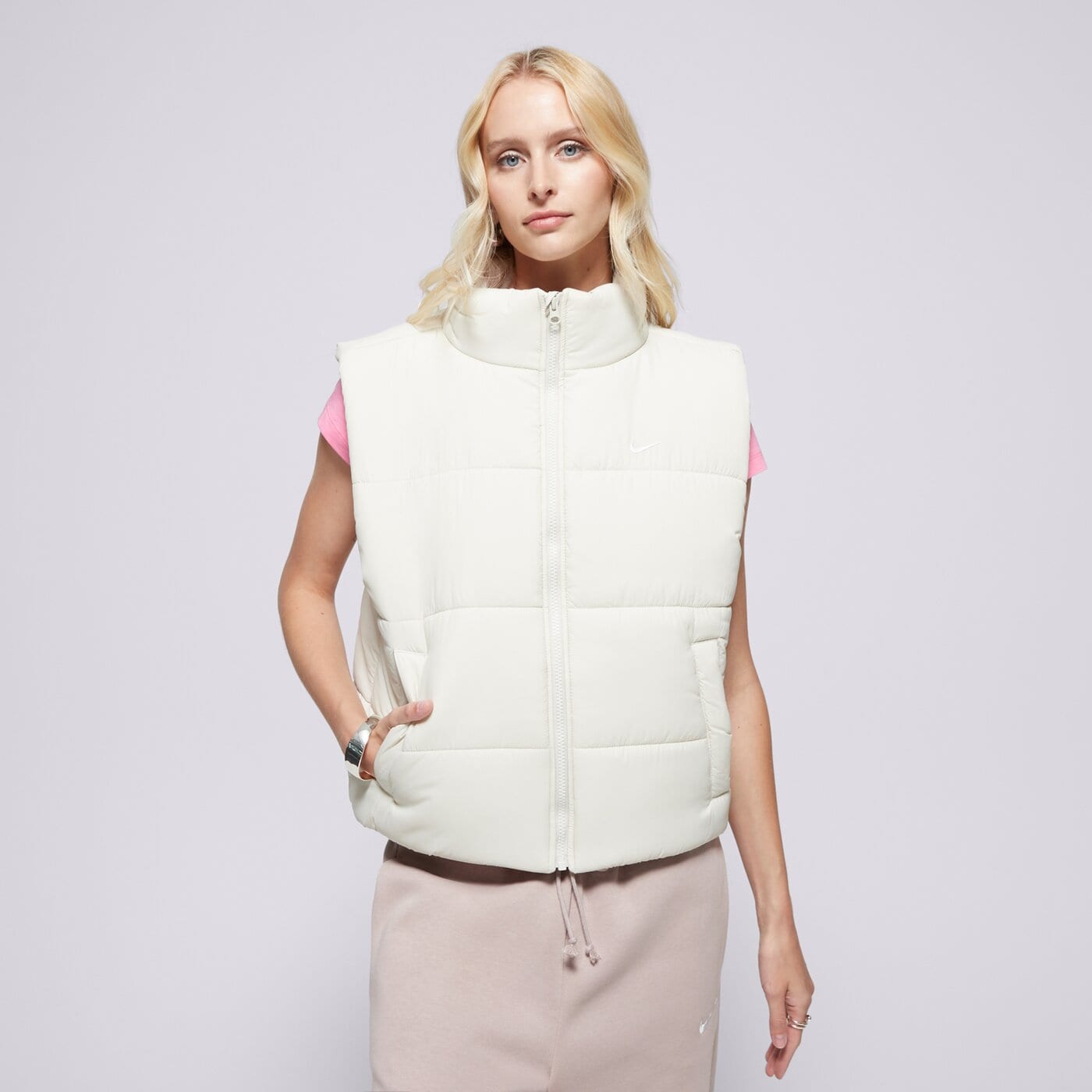  NIKE ЕЛЕК W NSW TF SYNFL NK CLSC VEST fz5922-072 цвят бежов