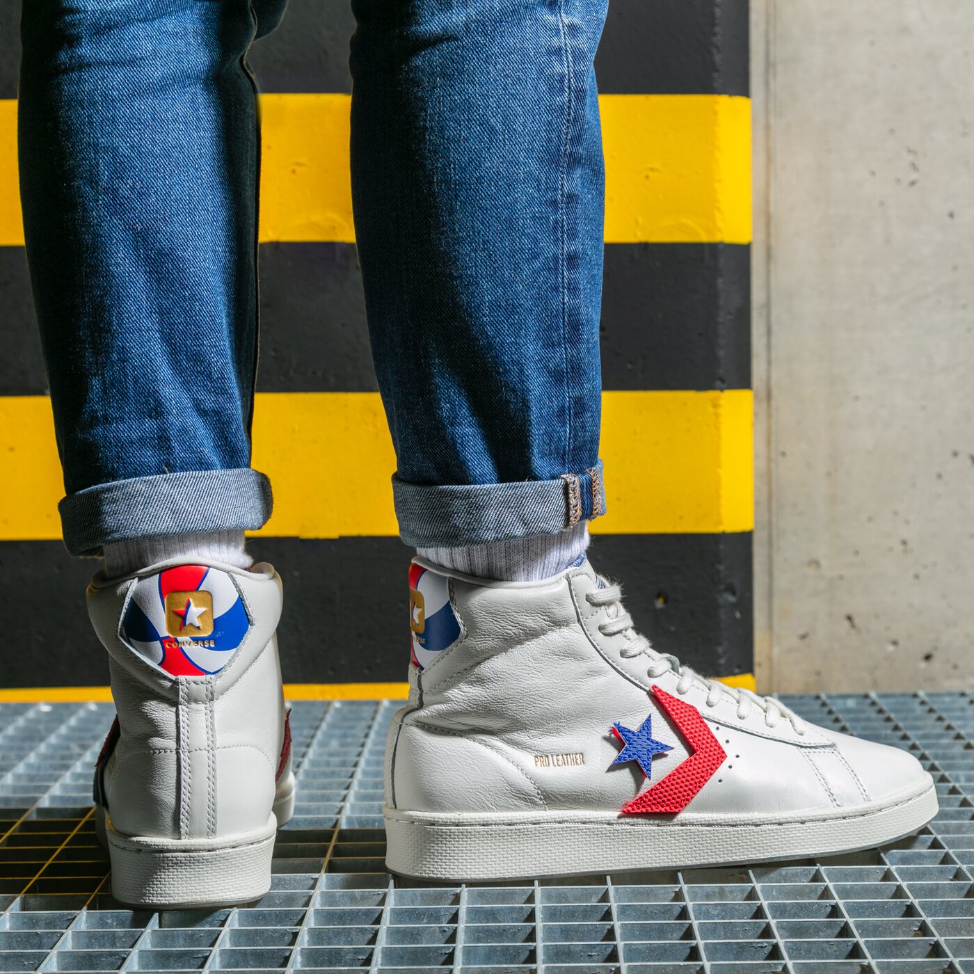 Дамски маратонки CONVERSE PRO LEATHER GOLD STANDARD 170240c цвят бял